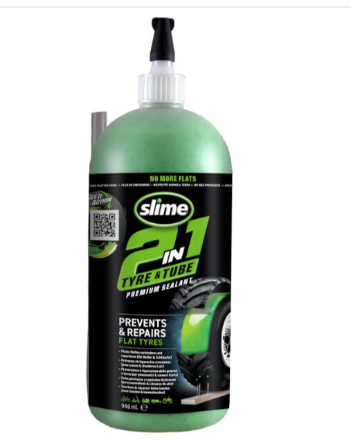 Slime 10194-51 Sellante de Neumáticos y Cámaras 2 en 1,